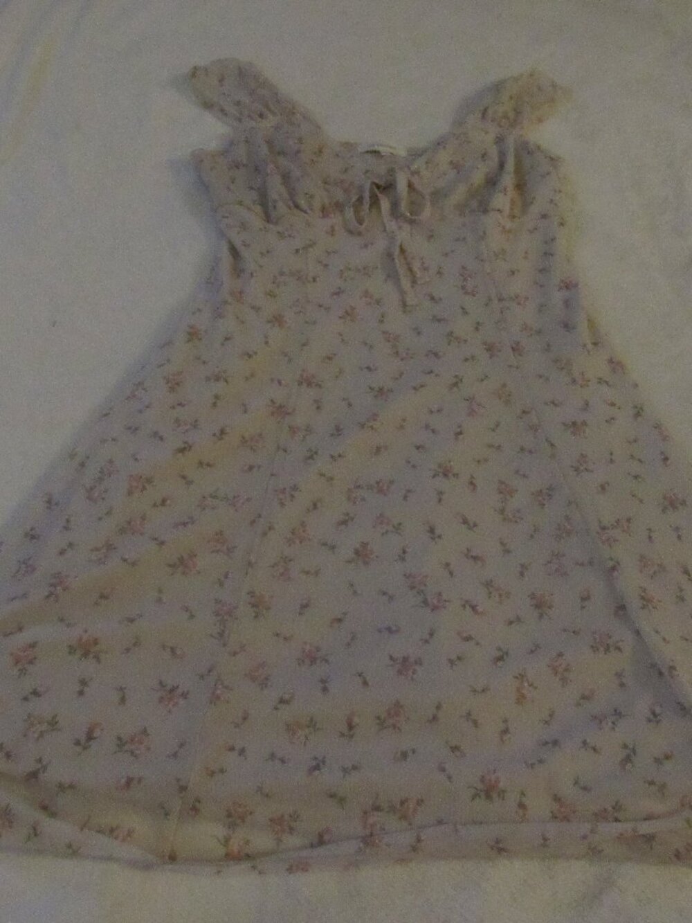 No Comment Beige Floral Dress Size Large NWT